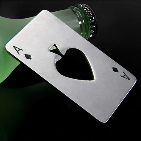 Poker Shaped Bottle Can Opener – Stainless Steel Credit