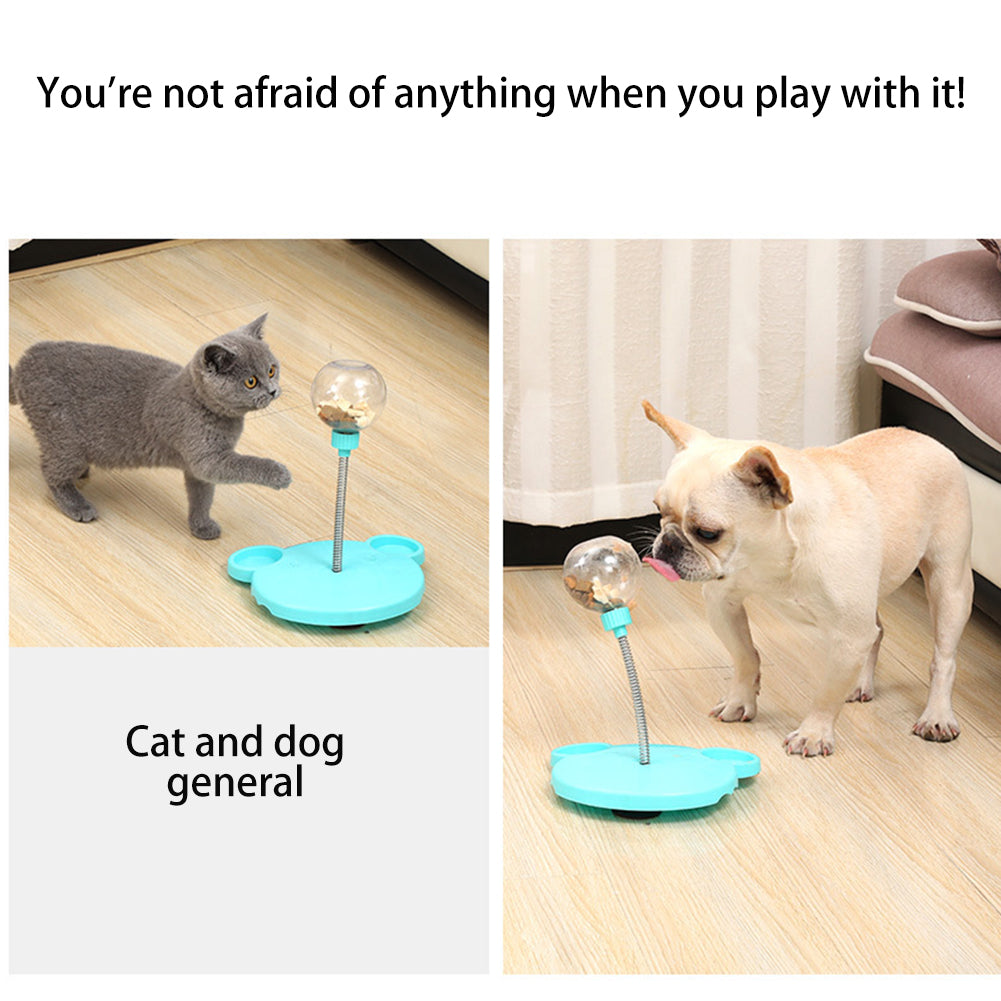 Pet Feeder Cat Toy Pets Leaking Food Ball Self-Playing Tumbler Funny Swing Feeder Puzzle Toys Playing Training Dispenser Bowl | Everyday Home Deal