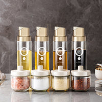 Glass Oil Dispenser with Automatic Gravity Lid | Kitchen Oil Bottle | Everyday Home Deal