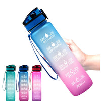 1000ml Transparent Kawaii Water Bottle with Infuser | BPA-Free Sports Flask | Everyday Home Deal
