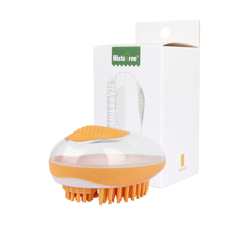 Dog Cat Bath Brush 2-in-1 Pet SPA Massage Comb Soft Silicone Pets Shower Hair Grooming Cmob Dog Cleaning Tool Pet Products | Everyday Home Deal