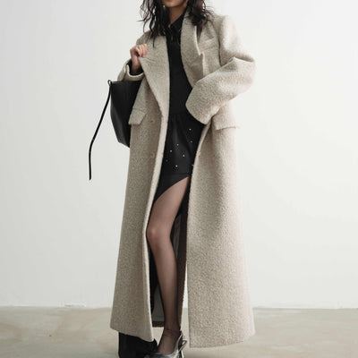 Woolen Super-long Coat - Premium Best Deal | Everyday Home Deal