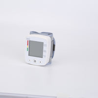 1Pc Blood Pressure Monitor Wrist Digital High Blood Pressure Cuff Heartbeat Tester With 90x2 Reading Memory 2In LCD Screen Storage Box