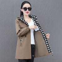 Womens Fashionable Loose-fit Oversized Hooded Jacket