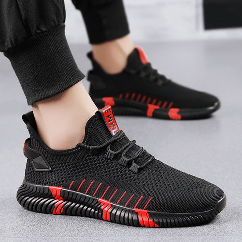 Men's Premium Fly-Woven Mesh Breathable Low-Top Sports Casual Sneakers — Premium Footwear Deal | Everyday Home Deal