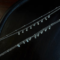 1pc 999 Sterling Silver Double-Layer Star & Bead Anklet, Delicate Luxurious Style, Perfect For Daily Wear & Valentine's Gifts