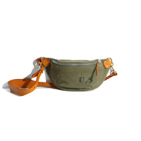 American-style Vintage Washed Canvas With Leather Patchwork Large Capacity