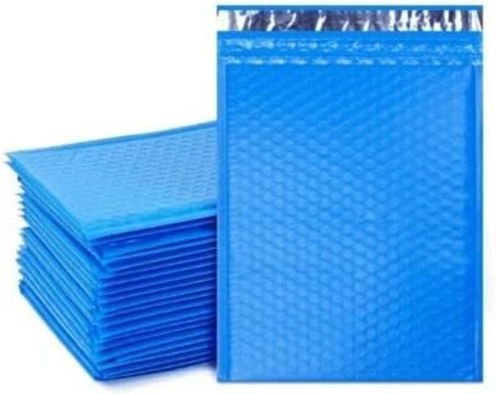 100 #0 6X10 Blue Poly Bubble Padded Envelopes Mailers Shipping Case 6"X10"