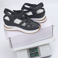 European And American Wedge-heel Roman-style Womens Shoes Size 43