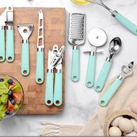 Stainless Steel Kitchen Utensils with Plastic Handles | Cooking Tools | Everyday Home Deal
