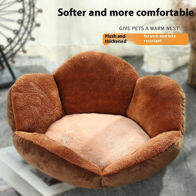 Internet Celebrity Dog's Paw Cat Nest Dog Bed Four Seasons Universal Pet Warm