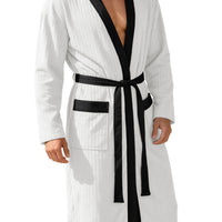 Men's Long Jacquard Soft Solid-Colored Belt