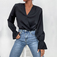 Women's FlareSleeve Jumpsuit With Long Sleeves