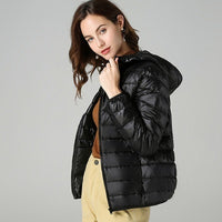 Slim-fit White Duck Down Fashion Coat