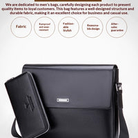 Trendy Men's Business Office And Casual Large-capacity Leather Bag