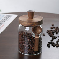 3Pcs Glass Coffee Jars with Spoons | Tea Candy Biscuit Storage | Everyday Home Deal