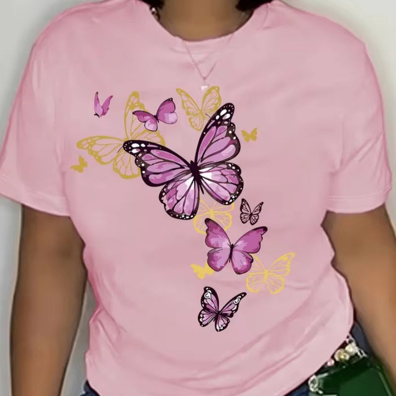 Butterfly-cluster Womens T-shirt - Best Premium Clothing Deal | Everyday Home Deal