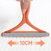 Silicone Double-Sided Pet Hair Remover for Clothes, Furniture & Carpets