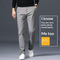 Straight Fit Loose Stretch Men's Casual Pants