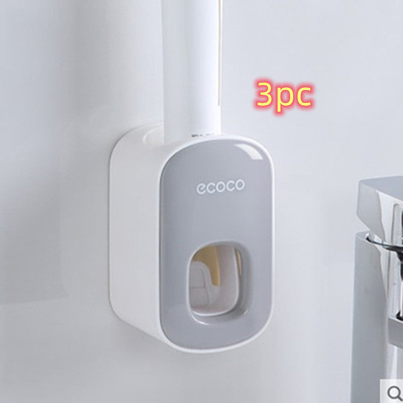 Wall Mounted Automatic Toothpaste Holder Bathroom Accessories Set Dispenser | Everyday Home Deal
