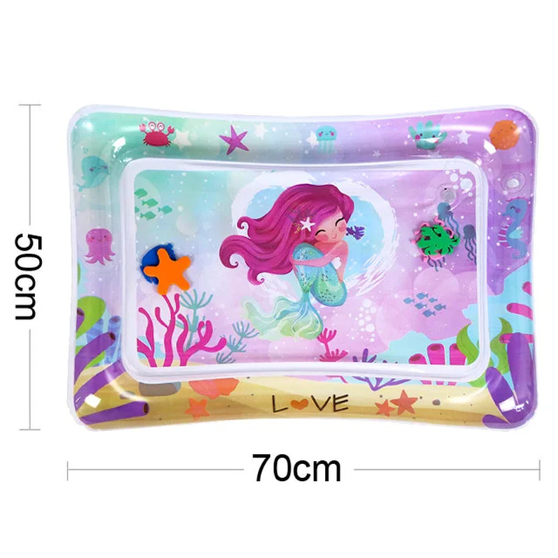 Baby Water Play Mat Inflatable Cushion PVC Infant Tummy Time Toddler Water Pad for Kids Early Education Developing Activity Toys