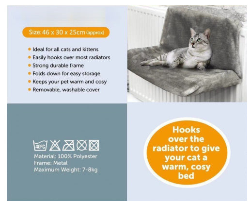 Iron Frame Cat Bed Cat Hammock Radiator Bed | Everyday Home Deal