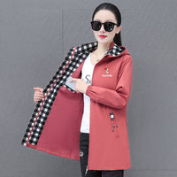 Womens Fashionable Loose-fit Oversized Hooded Jacket