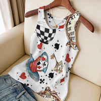 Loving-heart Leopard-print Knitted Vest Crew Neck Slim-fit Breathable