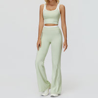 Contrast Nude Yoga Suit Thread
