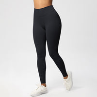 Solid-color Three-panel Waist-pleated Butt-lifting Low-rise Skinny Pants