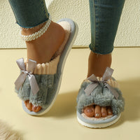 Womens Flat-soled Cotton Outdoor Slippers