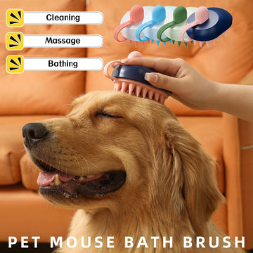 Soft Silicone Pets Hair Remover Comb Handheld Bath Shower Hair Shampoo Massage Brush For Dogs Cats Cleaning Tools Pet Products | Everyday Home Deal