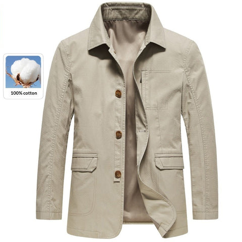 Button-up Casual Top Dad-style Loose-fitting Jacket - Premium Apparel Deal | Everyday Home Deal