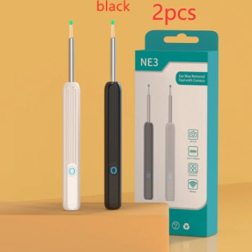 NE3 Ear Cleaner Otoscope Ear Wax Removal Tool With Camera LED Light Wireless Ear Endoscope Ear Cleaning Kit For I-phone | Everyday Home Deal