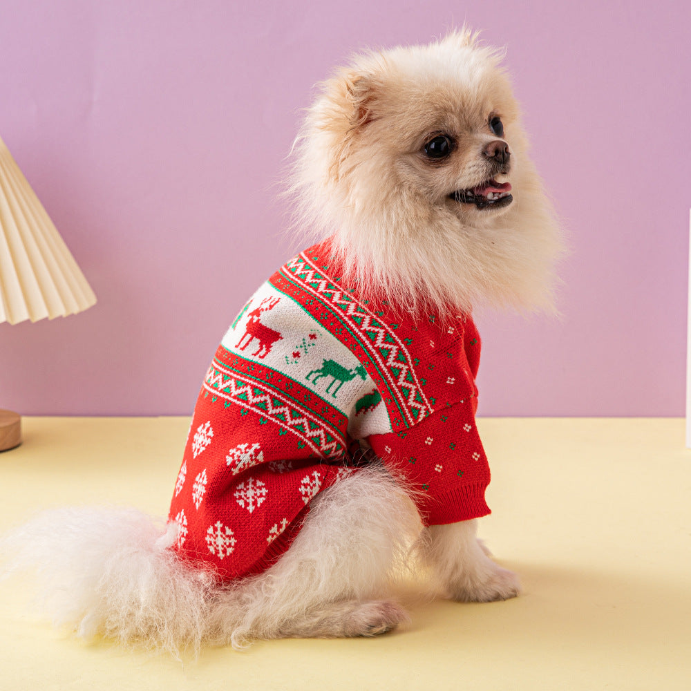 Christmas Tree Elk Dog Sweater | Everyday Home Deal