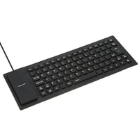 Waterproof Silicone Keyboard Foldable Flexible USB Dustproof DirtProof Full Size