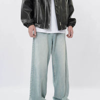 American Retro Denim Trousers For Men