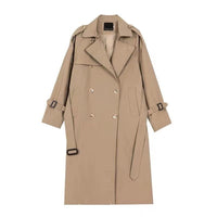Trench Coat Womens New Autumn Mid-Length Stylish Elegant High-End Overcoat For Petite Figures
