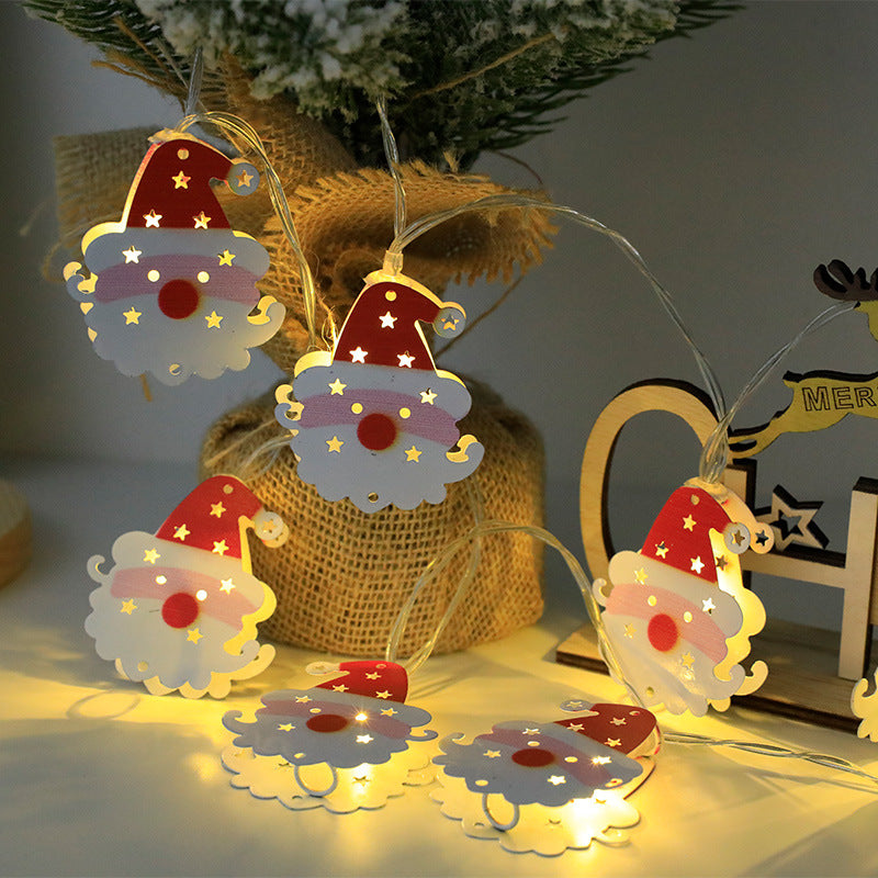 Christmas LED Light String — Santa, Elk & Snowman Ornaments