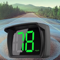 New HUD Car Head-up Display MPH Speed Display 3-inch Multi-function LCD MPH Dashboard