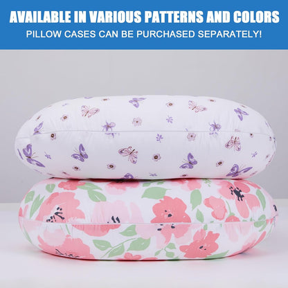 Nursing Pillow for Breastfeeding, Breathable Breast Feeding Pillow and Positioner with Removable Cover for More Support, Tummy Time and Bottle Feeding Support Pillow, Butterfly Dreams