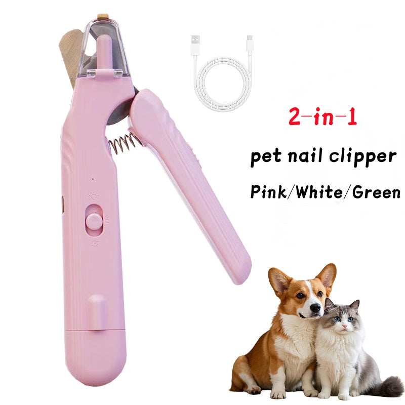 2-in-1 LED Pet Nail Clipper – Safe & Easy Grooming for Dogs & Cats | Everyday Home Deal