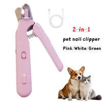 2-in-1 LED Pet Nail Clipper – Safe & Easy Grooming for Dogs & Cats