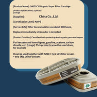 6001CN Spray Paint And Pesticide Decoration Anti-odor Filtration Activated Carbon Box