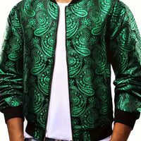 Mens Stylish Trendy Jacket With A Stand-up Collar