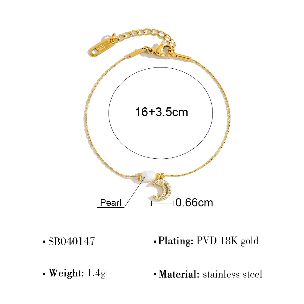 Instagram-style Natural Freshwater Pearl Bracelet For Women