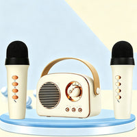Mini Portable Karaoke Machine With Wireless Microphones