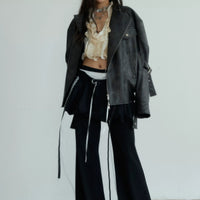 Dark Rock Genderless Futuristic Motorcycle Vintage Jacket