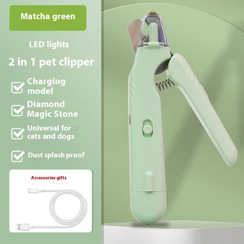 2-in-1 LED Pet Nail Clipper – Safe & Easy Grooming for Dogs & Cats