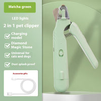 2-in-1 LED Pet Nail Clipper – Safe & Easy Grooming for Dogs & Cats